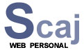 Iniciales S, C, A y J de Jorge Alejandro Cantero Soto, con la S en grande y debajo web personal